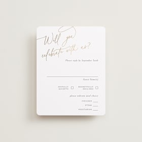 Foil-Pressed RSVP Cards