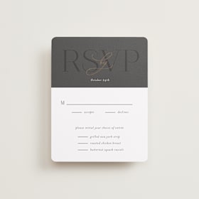 Foil-Pressed RSVP Cards