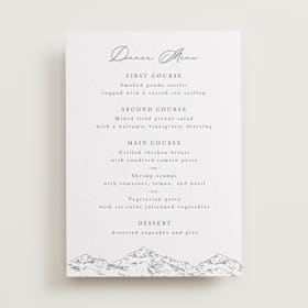 Letterpress Menu