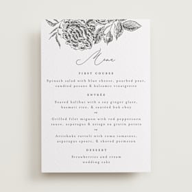 Letterpress Menu