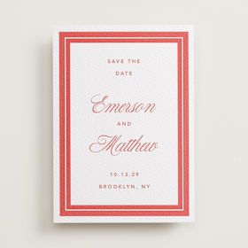Letterpress Save the Date Cards