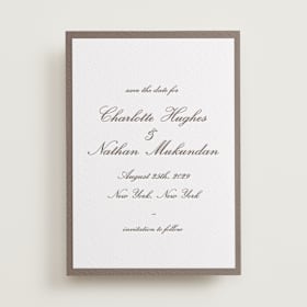Letterpress Save the Date Cards