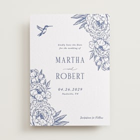 Letterpress Save the Date Cards