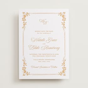 Letterpress Save the Date Cards