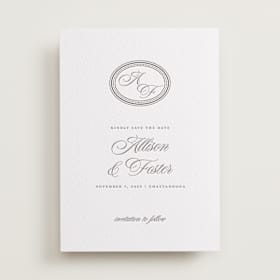 Letterpress Save the Date Cards