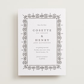 Letterpress Save the Date Cards