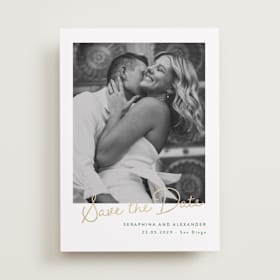 Foil-Pressed Save The Date Cards