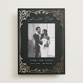 Foil-Pressed Save The Date Cards