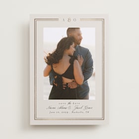 Foil-Pressed Save The Date Cards
