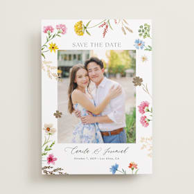 Foil-Pressed Save The Date Cards