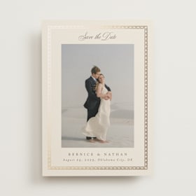 Foil-Pressed Save The Date Cards
