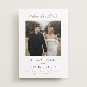Foil-Pressed Save The Date Cards