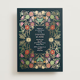 Foil-Pressed Bridal Shower Invitations