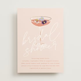 Foil-Pressed Bridal Shower Invitations