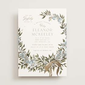 Foil-Pressed Bridal Shower Invitations