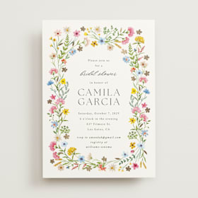 Foil-Pressed Bridal Shower Invitations