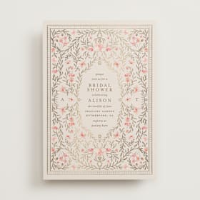 Foil-Pressed Bridal Shower Invitations