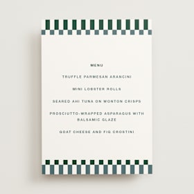 Graduation Menu Signs