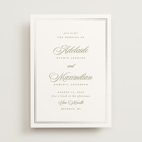 Foil-Pressed Wedding Invitations