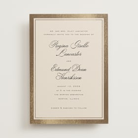 Foil-Pressed Wedding Invitations
