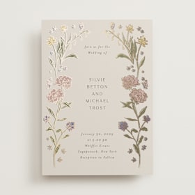 Foil-Pressed Wedding Invitations