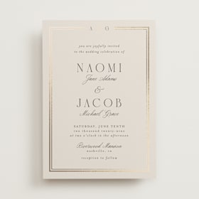 Foil-Pressed Wedding Invitations
