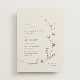 Foil-Pressed Wedding Invitations