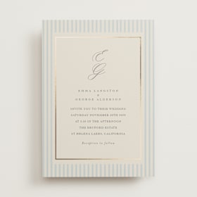 Foil-Pressed Wedding Invitations