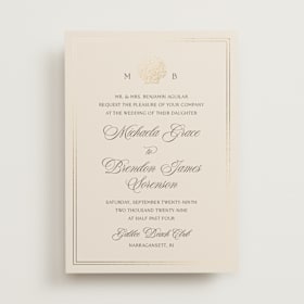 Foil-Pressed Wedding Invitations