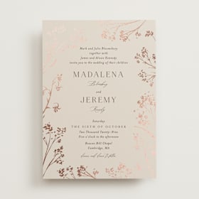 Foil-Pressed Wedding Invitations
