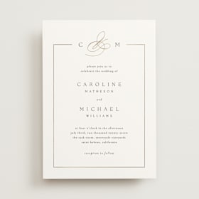 Foil-Pressed Wedding Invitations