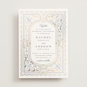 Foil-Pressed Wedding Invitations