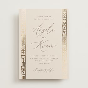 Foil-Pressed Wedding Invitations