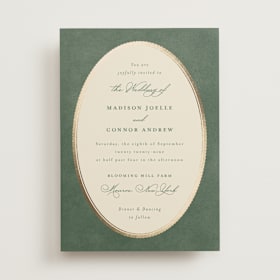 Foil-Pressed Wedding Invitations