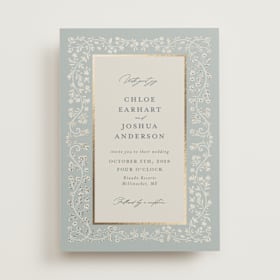 Foil-Pressed Wedding Invitations