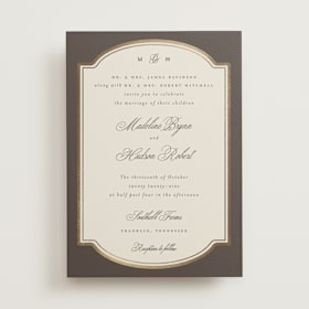 Foil-Pressed Wedding Invitations