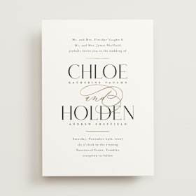 Foil-Pressed Wedding Invitations