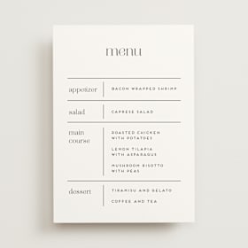 Menus