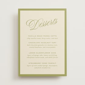 Menu Signs