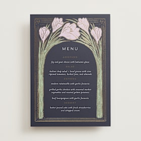 Foil-Pressed Menus