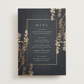 Foil-Pressed Menus