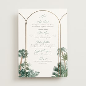 Foil-Pressed Menus