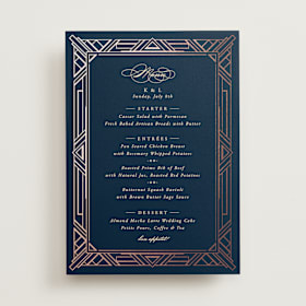 Foil-Pressed Menus
