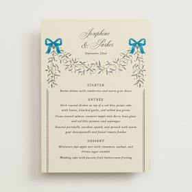 Foil-Pressed Menus