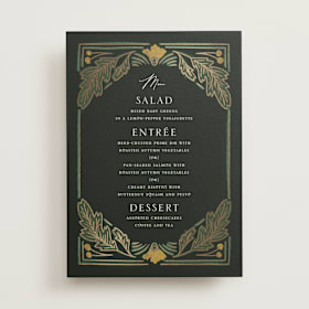Foil-Pressed Menus