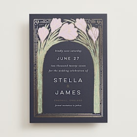 Foil-Pressed Save The Date Cards