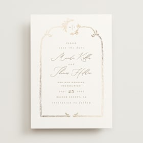 Foil-Pressed Save The Date Cards