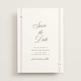 Foil-Pressed Save The Date Cards