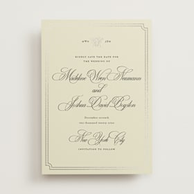 Foil-Pressed Save The Date Cards