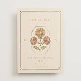 Foil-Pressed Save The Date Cards